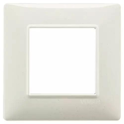 VIMAR PLANA - PLACCA 2M BIANCO GRANITO