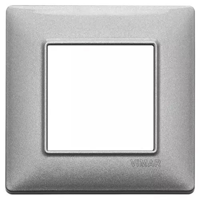 VIMAR PLANA - PLACCA 2M SILVER