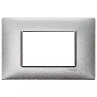 VIMAR PLANA - PLACCA 3M ARGENTO METALLIZZATO