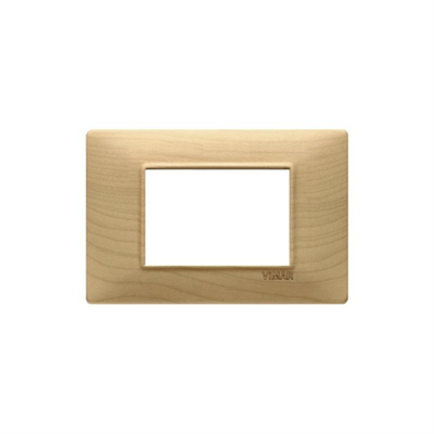 VIMAR PLANA - PLACCA 3M LEGNO ACERO