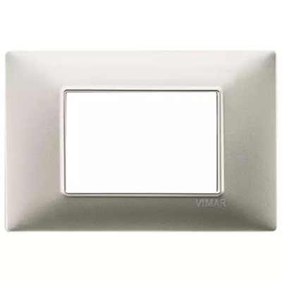 VIMAR PLANA - PLACCA 3M NICHEL OPACO