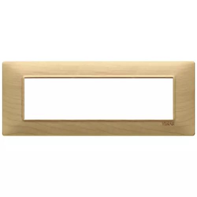 VIMAR PLANA - PLACCA 7M LEGNO ACERO