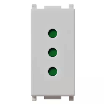 VIMAR PLANA - PRESA 2P+T 10A P11 SILVER