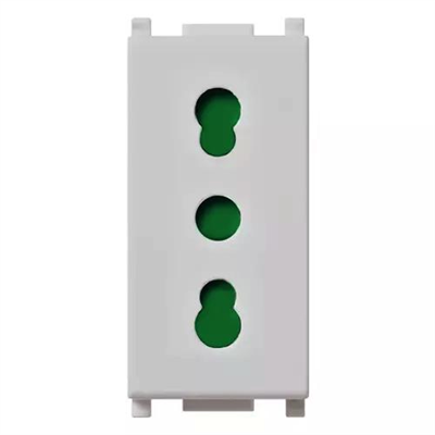 VIMAR PLANA - PRESA 2P+T 16A P17/11 SILVER