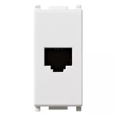 VIMAR PLANA - PRESA RJ11 6/4 BIANCO