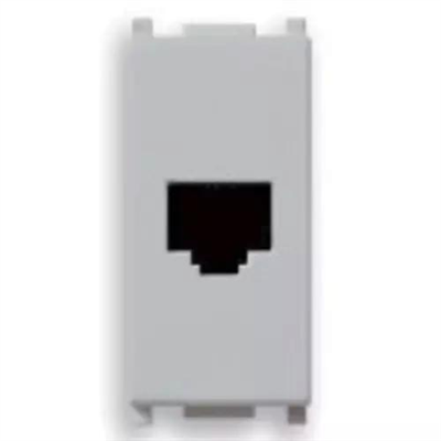 VIMAR PLANA - PRESA RJ11 6/4 SILVER