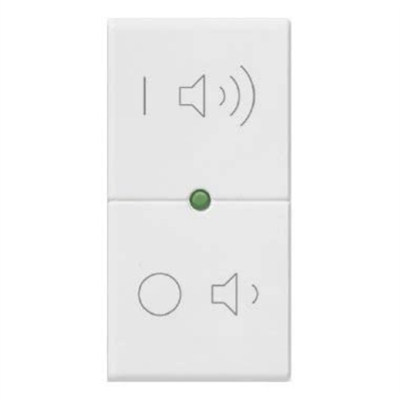 VIMAR PLANA - TASTO 1M SIMBOLI ON/OFF VOLUME BIANCO