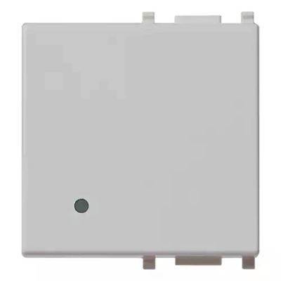 VIMAR PLANA - TASTO 2M ILLUMINABILE SILVER