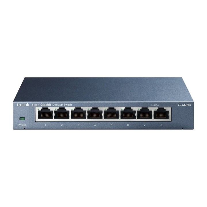 TP-Link TL-SG108 Switch 8 Porte Gigabit, 10/100/1000 Mbps Refurbished