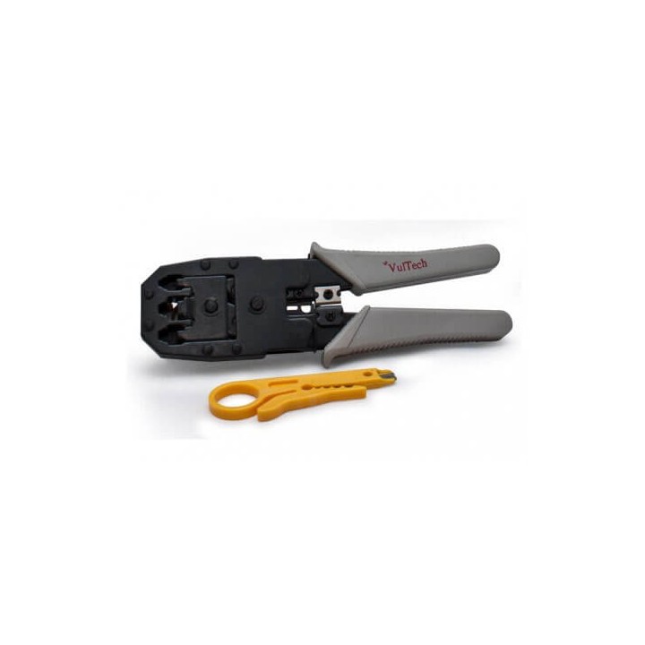 VULTECH CRIMPATRICE CON SPELLAFILI RJ45 RJ11 RJ12 - CRI-01