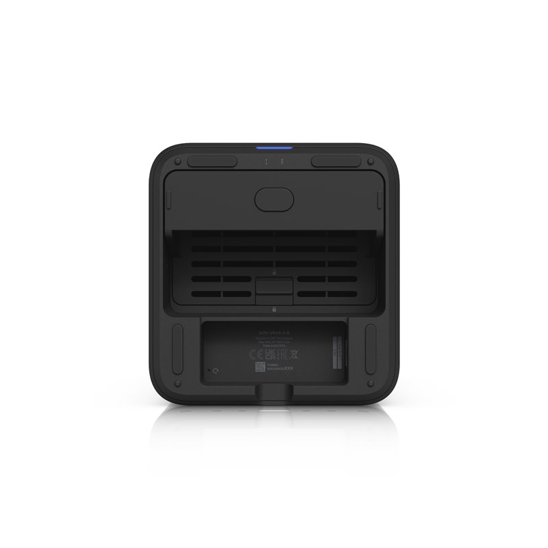 NAS Ubiquiti UNAS-2 2 Baie 3,5” Bianco – Sistema Di Archiviazione Privato Con RAID 1, Processore Quad-Core E Porta 2,5 GbE