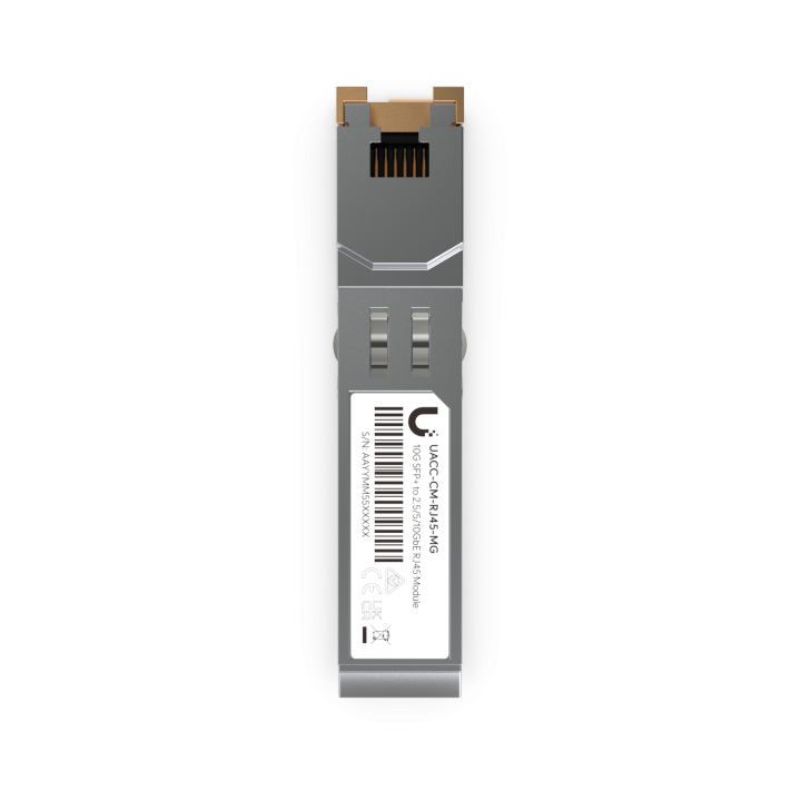 Ubiquiti Unifi SFP+ to RJ45 1 / 2.5 / 5 / 10 Gbps Adapter UACC-CM-RJ45-MG