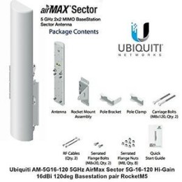 Ubiquiti Airmax Dual Sector 5GHz 120°  16 dBi AM-5G16-120