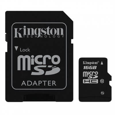 MEMORY KINGSTON CARD MICRO SD 16GB c10 G2 SDC10G2/16GB