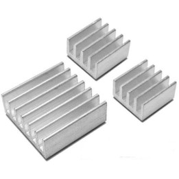 Kit dissipatori in alluminio per Raspberry PI 8X8mm + 15X15mm heatsink aluminum