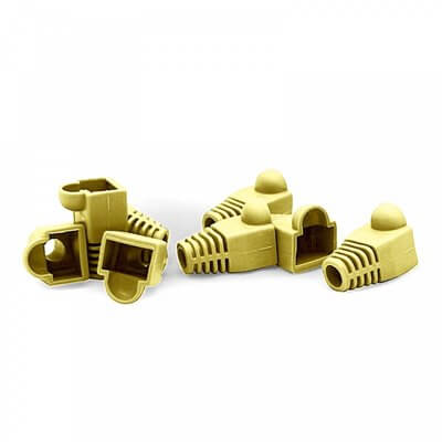 MACH POWER COPRIPLUG DI RETE RJ45 COLORE GIALLO (CONF. 50PZ) - CV-LAN-029-Y