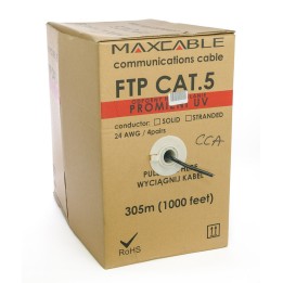 Cavo FTP (cu/Al) 305MT cat.5E MATASSA ESTERNO UV