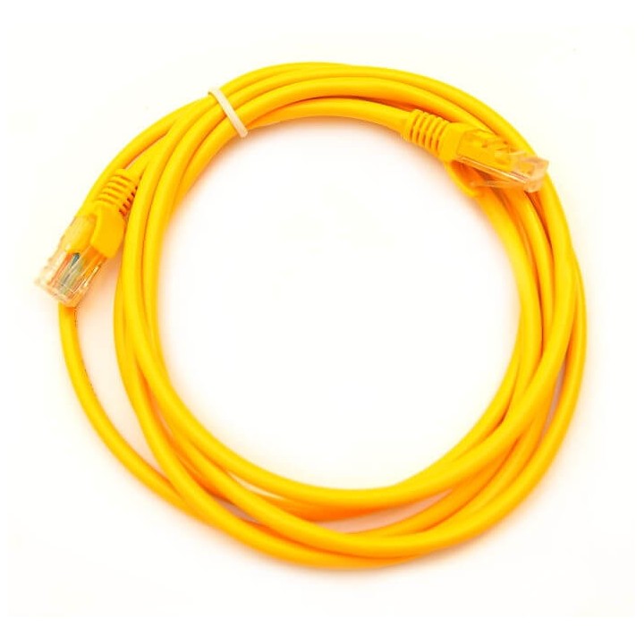 Cavo UTP PatchCord 2 Metri  cat.5e colore giallo