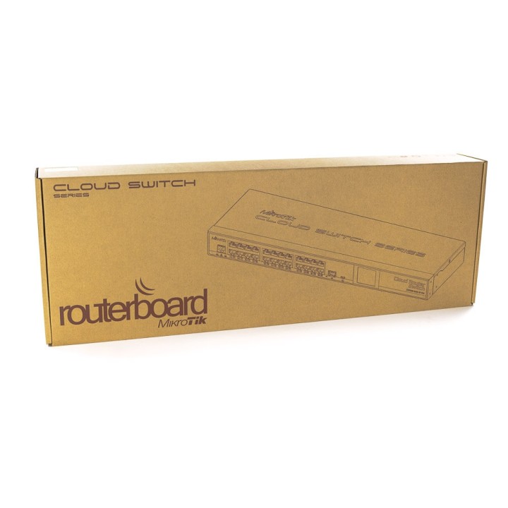 MIKROTIK CLOUD ROUTER SWITCH CRS125-24G-1S-RM , 24xLAN, 1xSFP,  RouterOS Lv.5