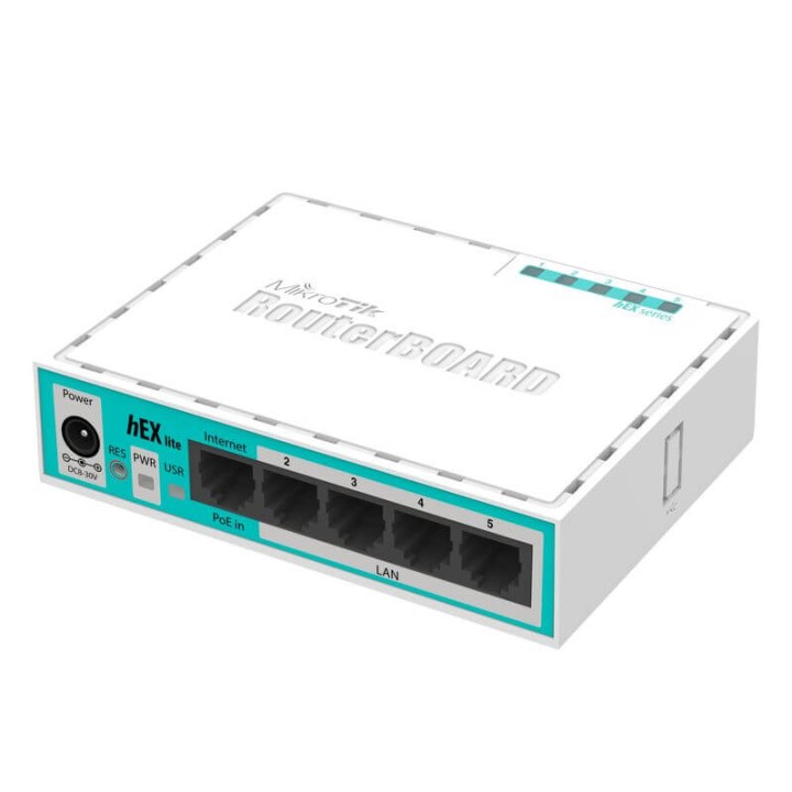 MIKROTIK ROUTERBOARD RB750r2 R2 HEX LITE - 5xLAN,  RouterOS Lv.4