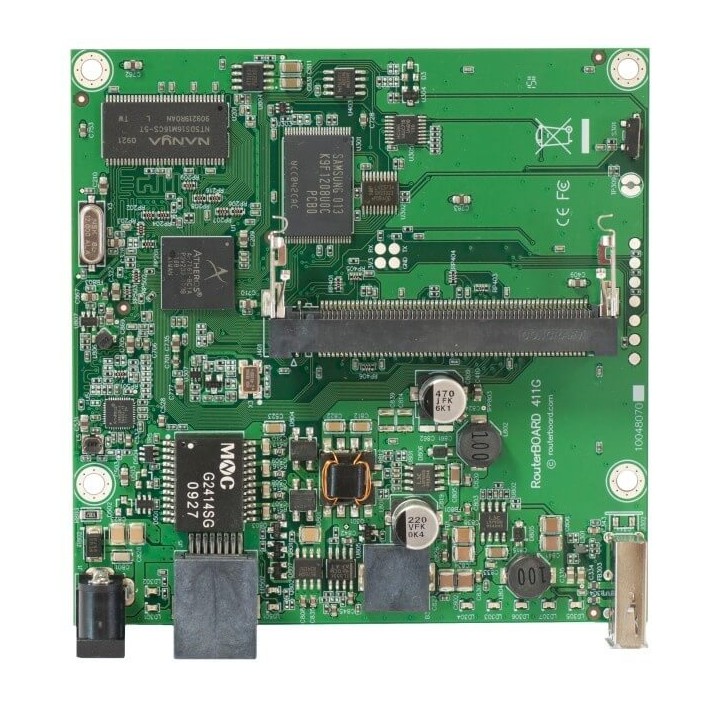 MIKROTIK ROUTERBOARD RB411GL , 1xLAN Gigabit, 1xmPCI,  RouterOS Lv.4