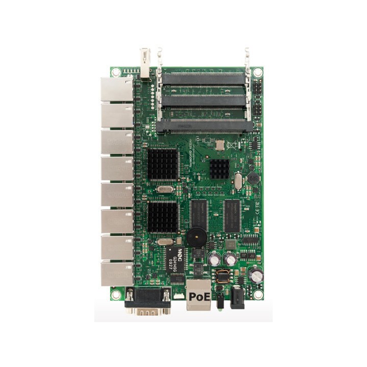 RouterBOARD 493G, 9x LAN, 3x MiniPCI, 1x USB, 256MB DDR SD-RAM i 64MB FLASH
