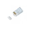 100 PZ PEZZI PLUG PLUGS RJ45 CAVO DI RETE  PLACCATI ORO CAT 6 IN 2 PARTI