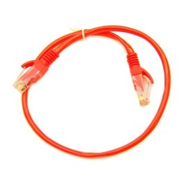 Cavo UTP PatchCord 0,50 Metri  50 CM cat.5e colore RED ROSSO