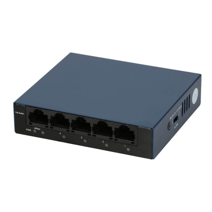 EXTRALINK EUROS 4 PORT 10-100MBPS POE SWITCH 802.3AF 60W 15.4W PER PORT EX-3913