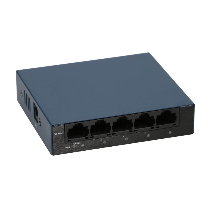 EXTRALINK EUROS 4 PORT 10-100MBPS POE SWITCH 802.3AF 60W 15.4W PER PORT EX-3913