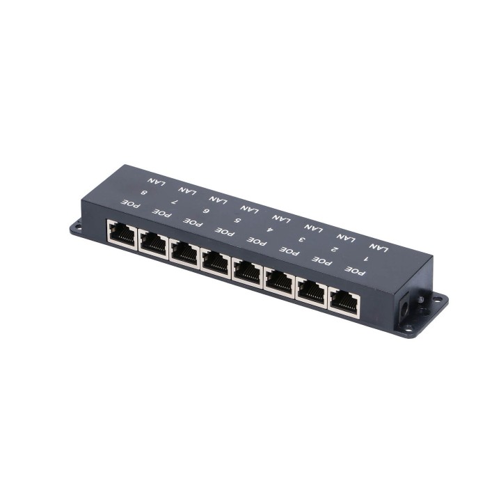 EXTRALINK POE INJECTOR 8 PORT 12V-48V 10/100 EX-2046
