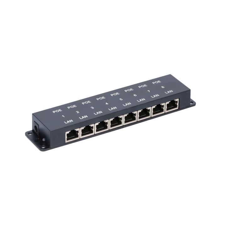 EXTRALINK POE INJECTOR 8 PORT 12V-48V 10/100 EX-2046