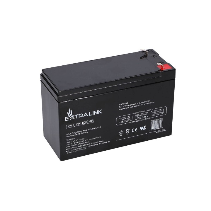 EXTRALINK AKUMULATOR BATTERY ACCUMULATOR AGM 12V 7,2AH 7AH 151X65X93MM 2.1KG T1 EX-6327