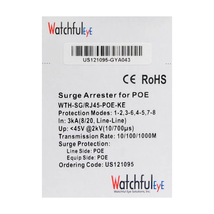 Gigabit Netprotector per AirFiber e SIAE Watchful Eye Solutions WTH-SG/RJ45-POE-KE