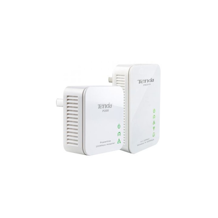 TENDA PW201A+P200 300Mbps WiFi Powerline Extender Starter Kit 2 Units