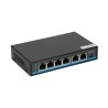 EXTRALINK PALLAS V2 EX-SF1005P 4 PORT POE SWITCH + 2X UPLINK RJ45 65W 250M POE LONG RANGE EX-12714