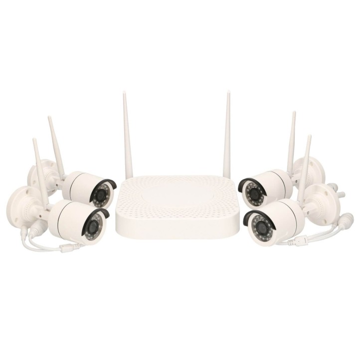 EXTRALINK EXTRA-VISION V1004 WIRELESS NVR KIT 4X WIFI FULL HD CAMERA + 4CH WIFI NVR EX-13278