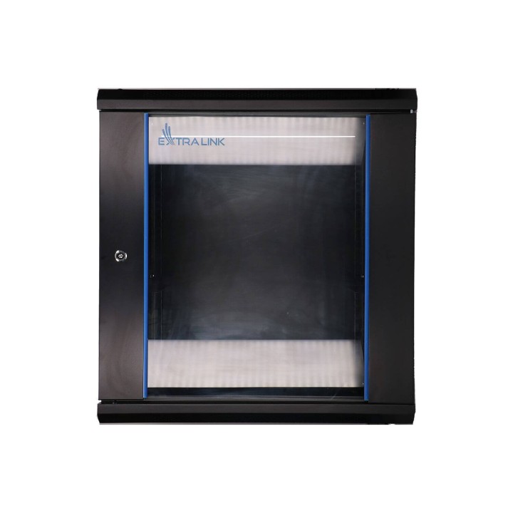 EXTRALINK 12U 600X450 WALL-MOUNTED RACKMOUNT CABINET BLACK EX-7263
