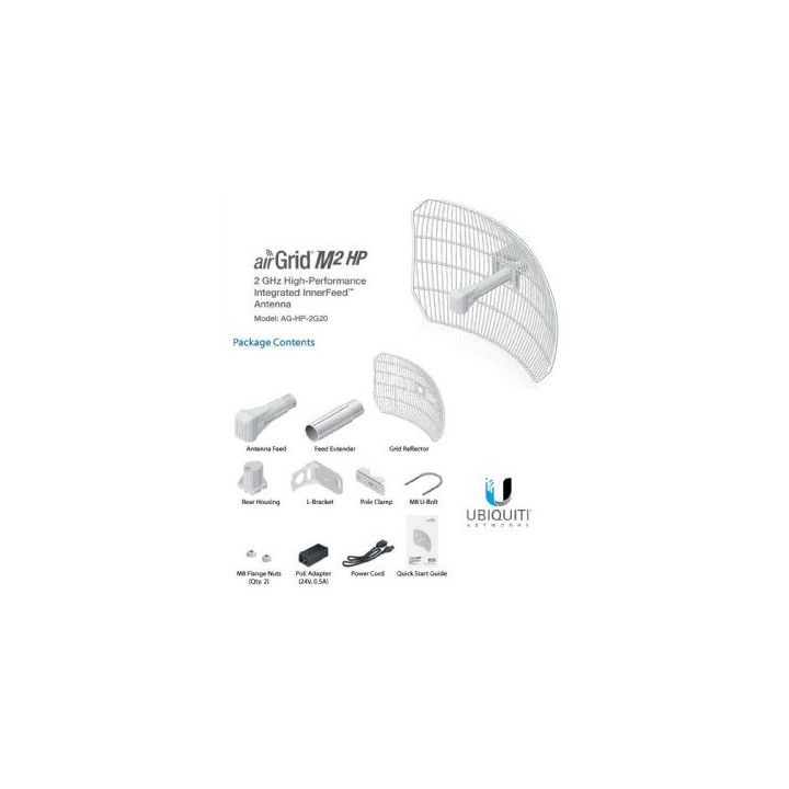 Ubiquiti AirGrid M2 HP 2.4GHz 20 dBi