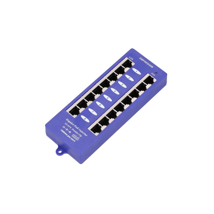EXTRALINK POE INJECTOR 8 PORT GIGABIT EX-6365