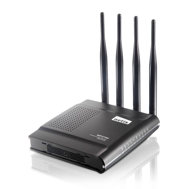 NETIS WF2780 ROUTER WIRELESS DUAL-BAND 4 PORTE GIGABIT ETHERNET LAN + 1 WAN