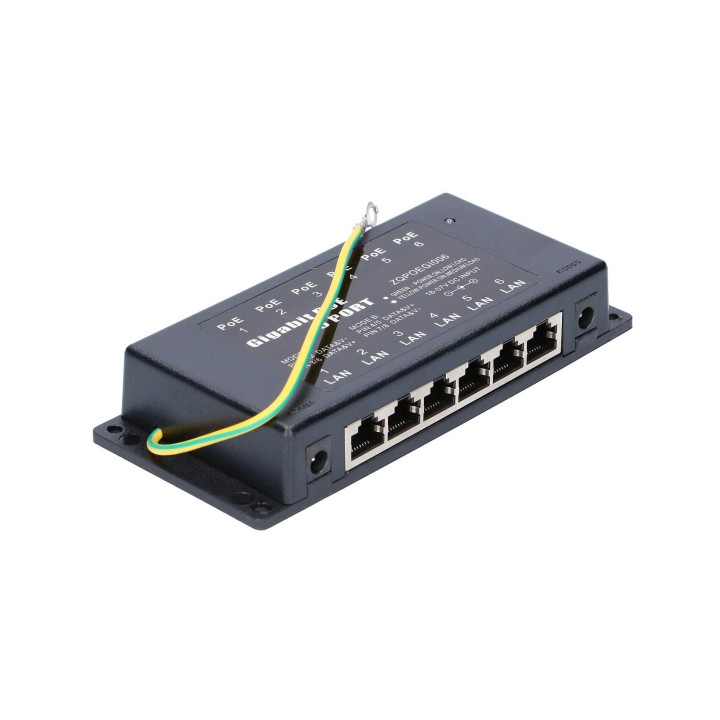 EXTRALINK POE INJECTOR 6 PORT GIGABIT EX-2039