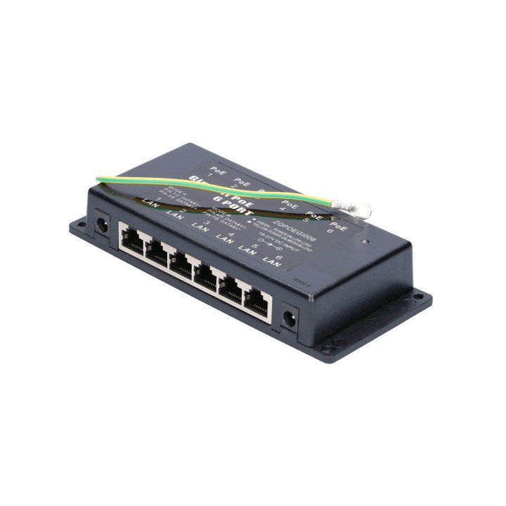 EXTRALINK POE INJECTOR 6 PORT GIGABIT EX-2039