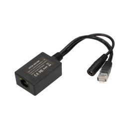 EXTRALINK 1 PORT GIGABIT POE INJECTOR WITH 10-30V TO 48V INVERTER EX-14671