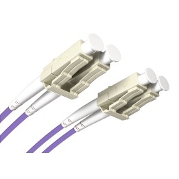 OPTON patchcord LC/UPC-LC/UPC OM4 DX 3.0mm 0.5m OP-LCU-LCU-OM4-DX-05