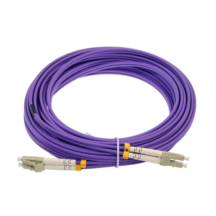 OPTON patchcord LC/UPC-LC/UPC OM4 DX 3.0mm 0.5m OP-LCU-LCU-OM4-DX-05