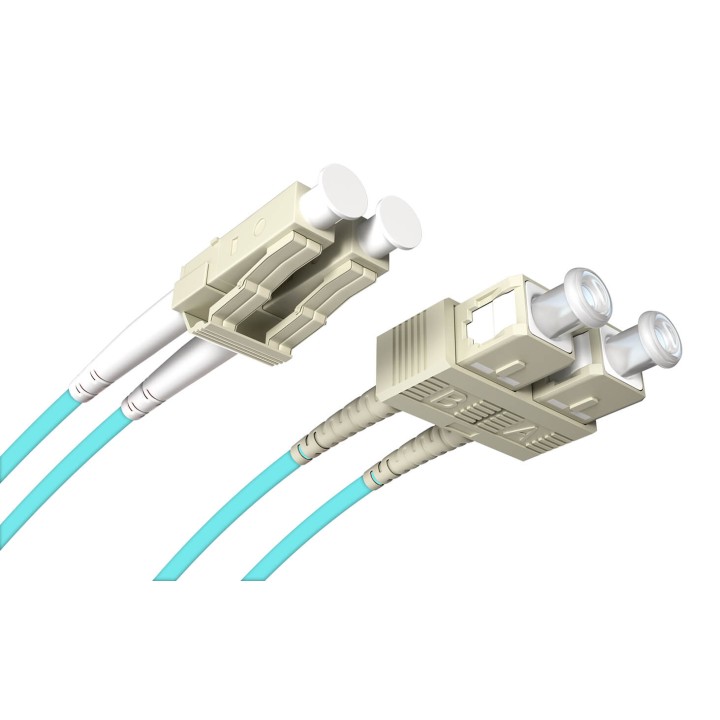 OPTON - Multimodale Patchcord LC-SC 50/125um OM3 MM duplex 1m OP-LCU-SCU-OM3-DX-1