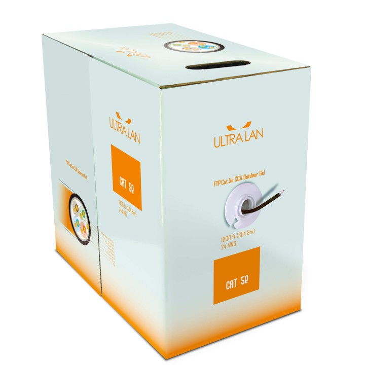 UltraLAN FTP cable cat 5e CCA PE Gel 305m (outdoor) ULAN-FTP-C5E-CCA-PEG