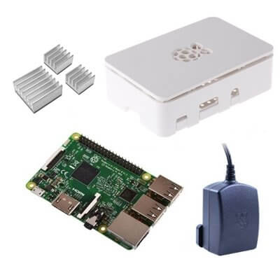 Alimentatore 5V 2,5A per Raspberry Pi 3 - Bianco