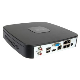 Registratore di rete IP Dahua NVR1104-P,  1 SATA 4 PoE